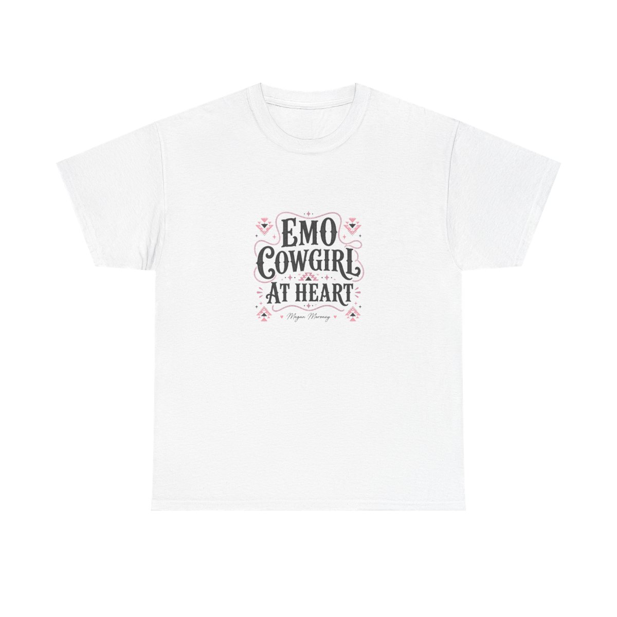 Megan Moroney "Emo Cowgirl At Heart" Unisex Tee - alternate angle 3, merchandise