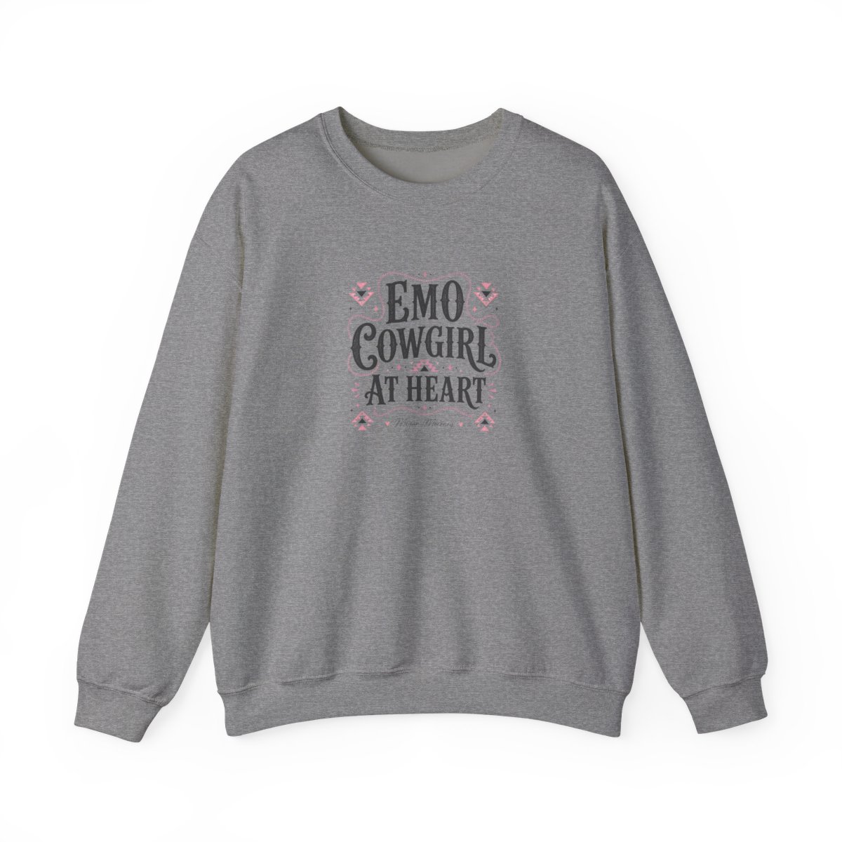 Megan Moroney "Emo Cowgirl At Heart" Crewneck - alternate angle 3, merchandise