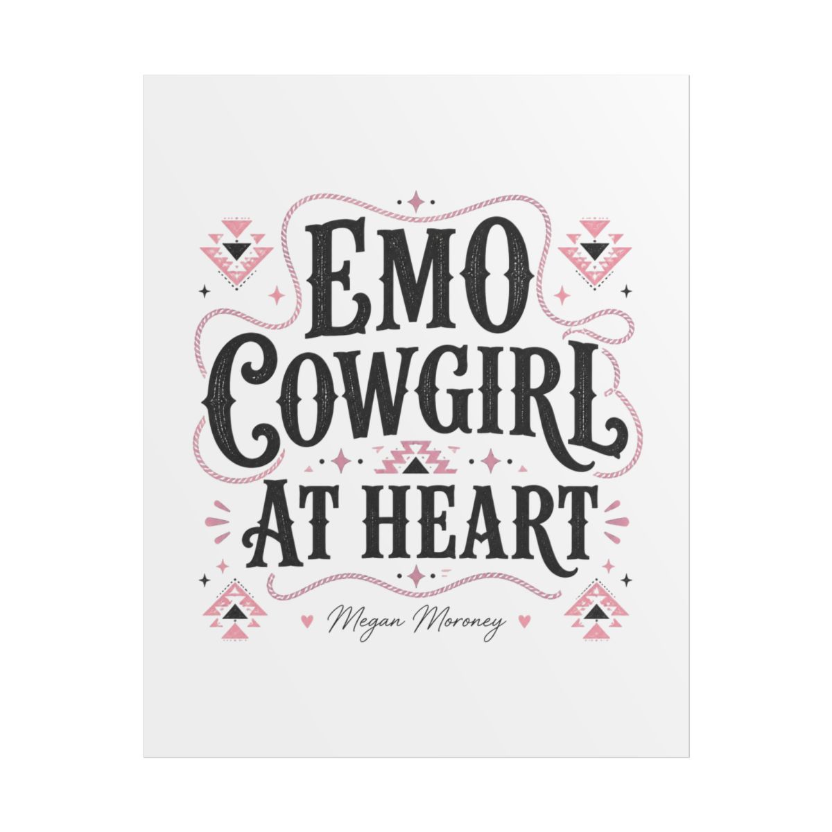 Megan Moroney "Emo Cowgirl At Heart" Poster - Official Posters & Wall Art merchandise