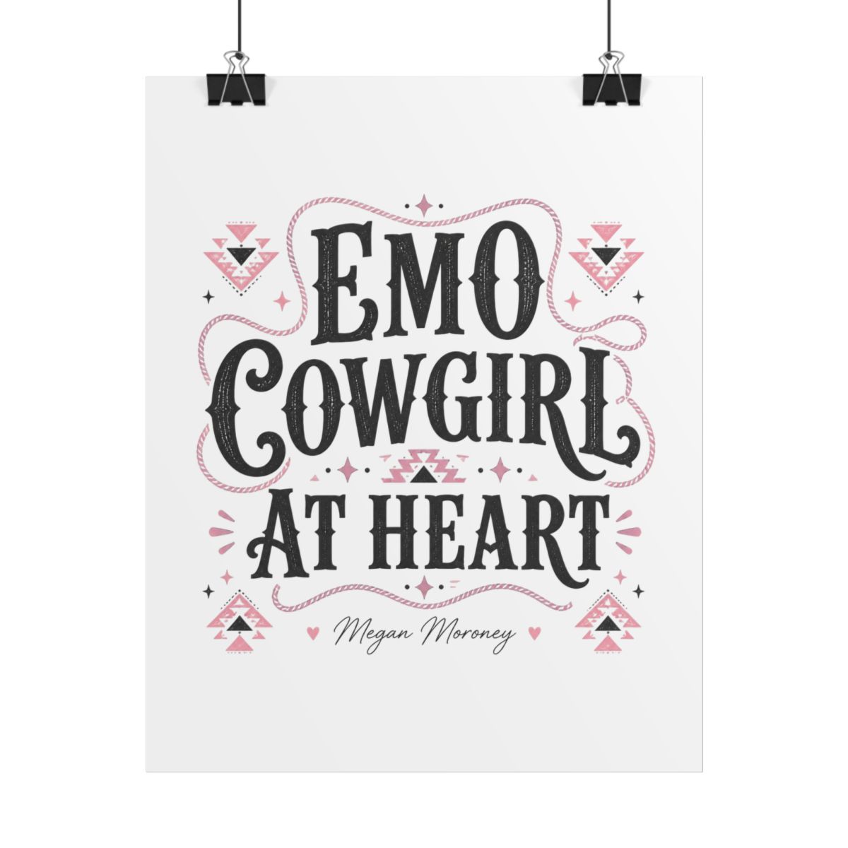 Megan Moroney "Emo Cowgirl At Heart" Poster