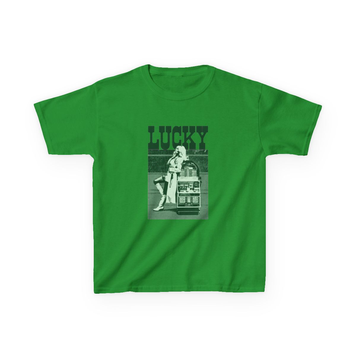 Megan Moroney Lucky Portrait Kids T-Shirt - alternate angle 3, merchandise