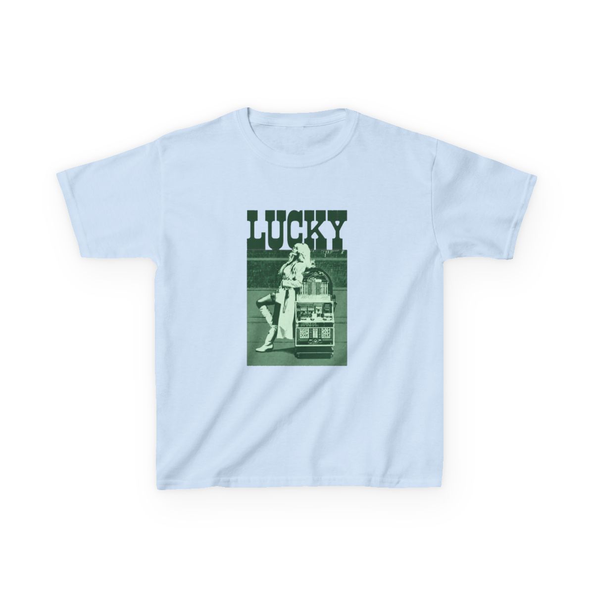 Megan Moroney Lucky Portrait Kids T-Shirt - alternate angle 4, merchandise